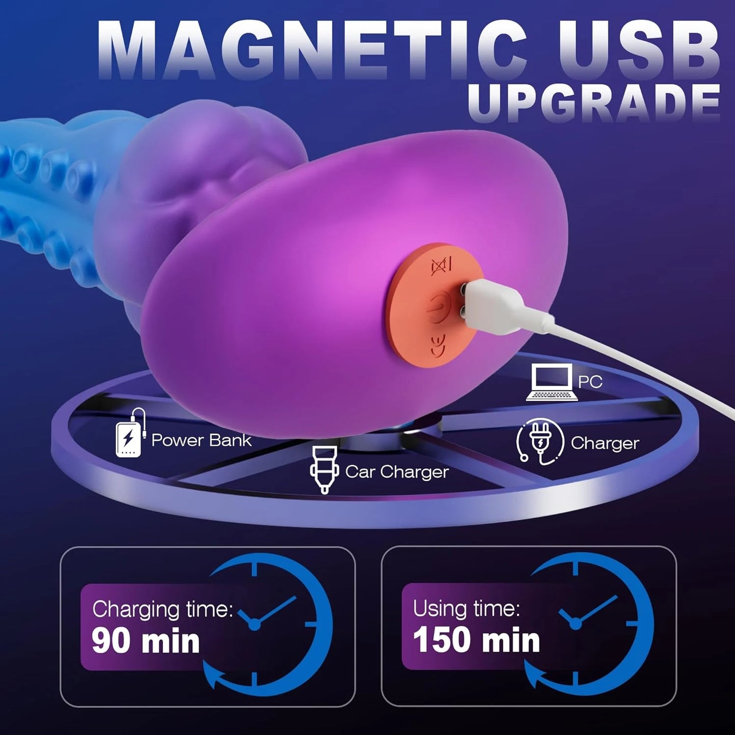 Eterfore Large Monster Tentacle Vibrating Butt Plug