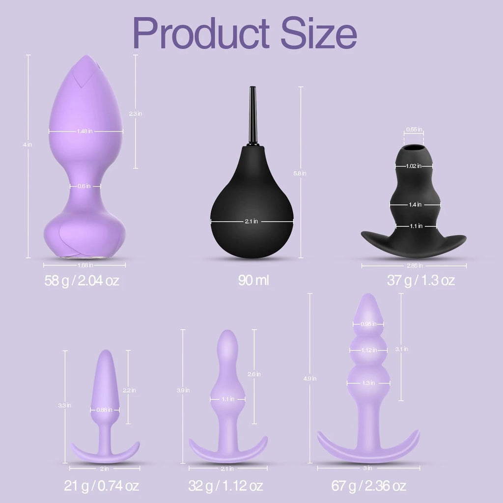 Eterfore Complete 6-Pack Vibrating Anal Plug Kit