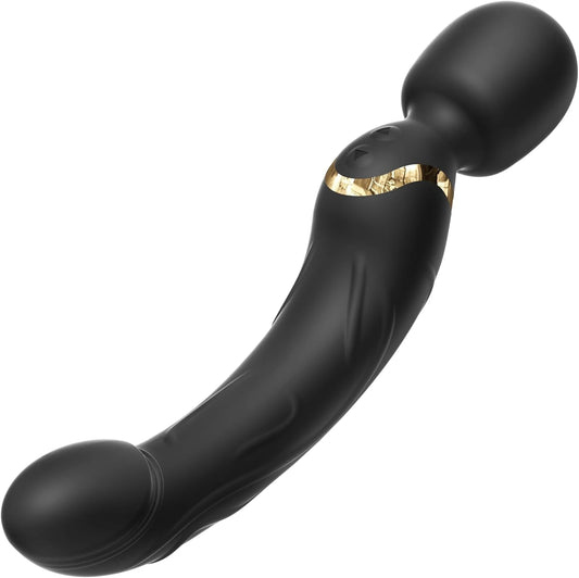 Eterfore Black Vibrators Wand Dildos for Women Clit G Spot
