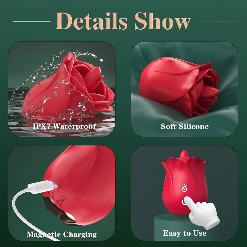 Eterfore Rose Vibrator Adult Sex Toys Clitoral Vibrators
