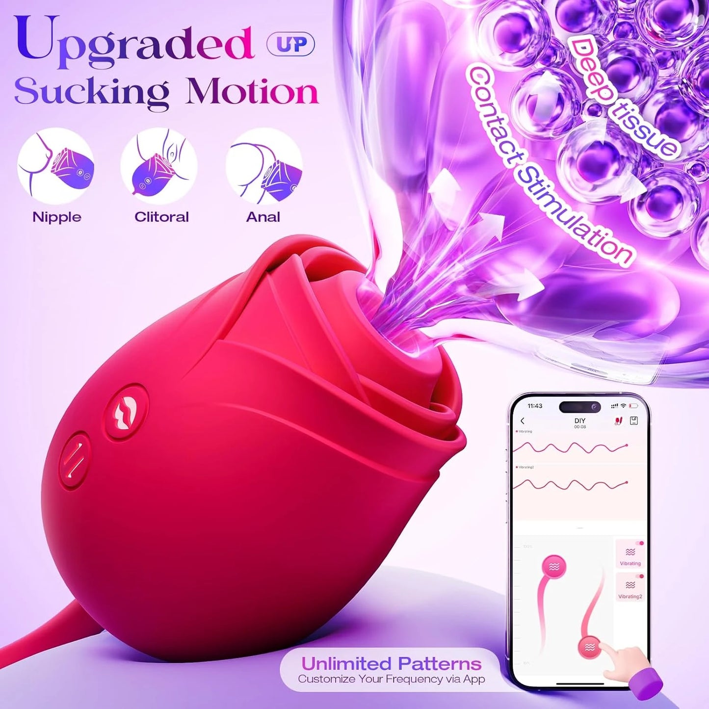 Eterfore Double-Ended Vibrator Dildos Adult Sex Toys
