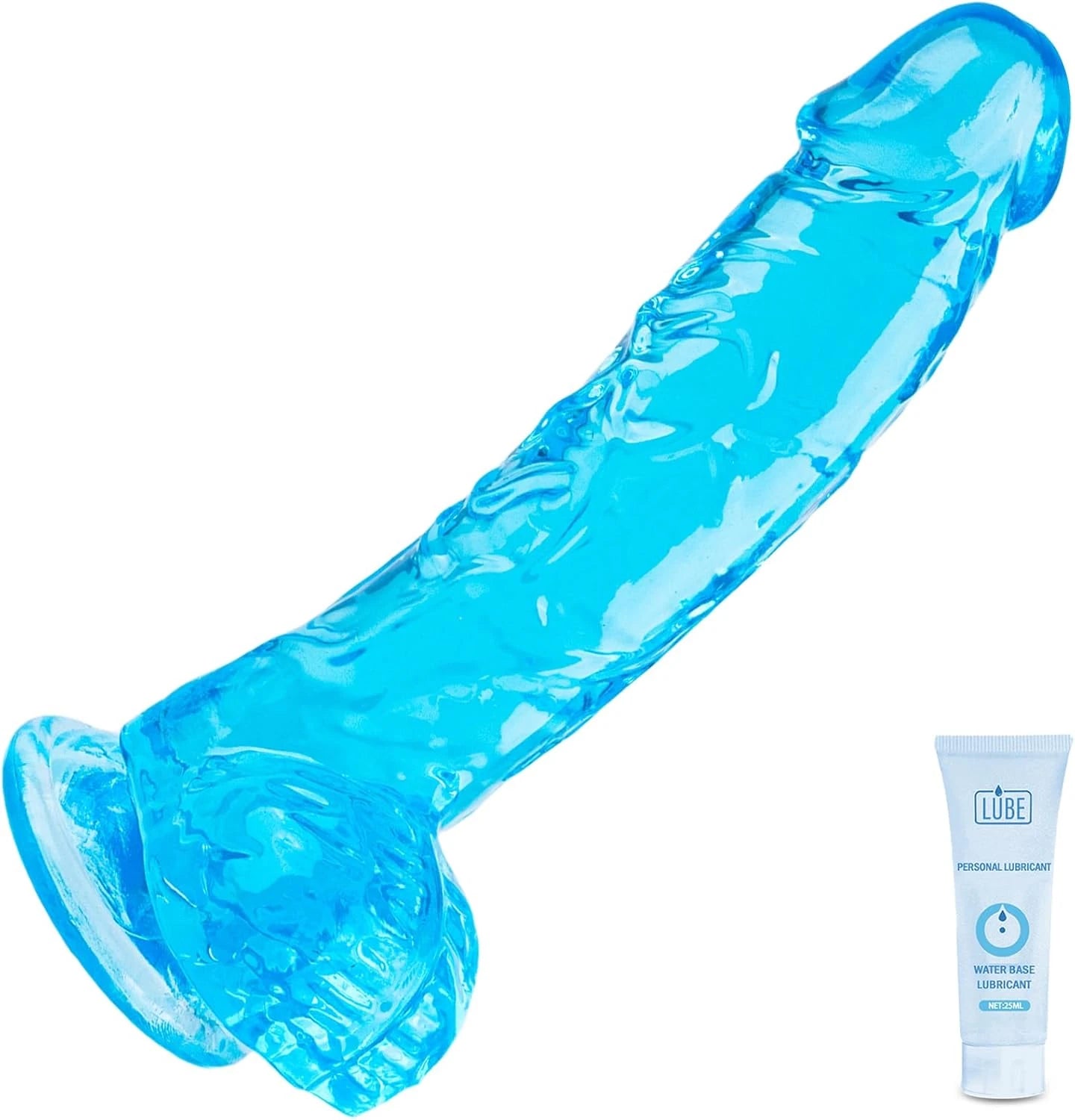 Eterfore Blue 7 Inch Realistic Silicone Dildo