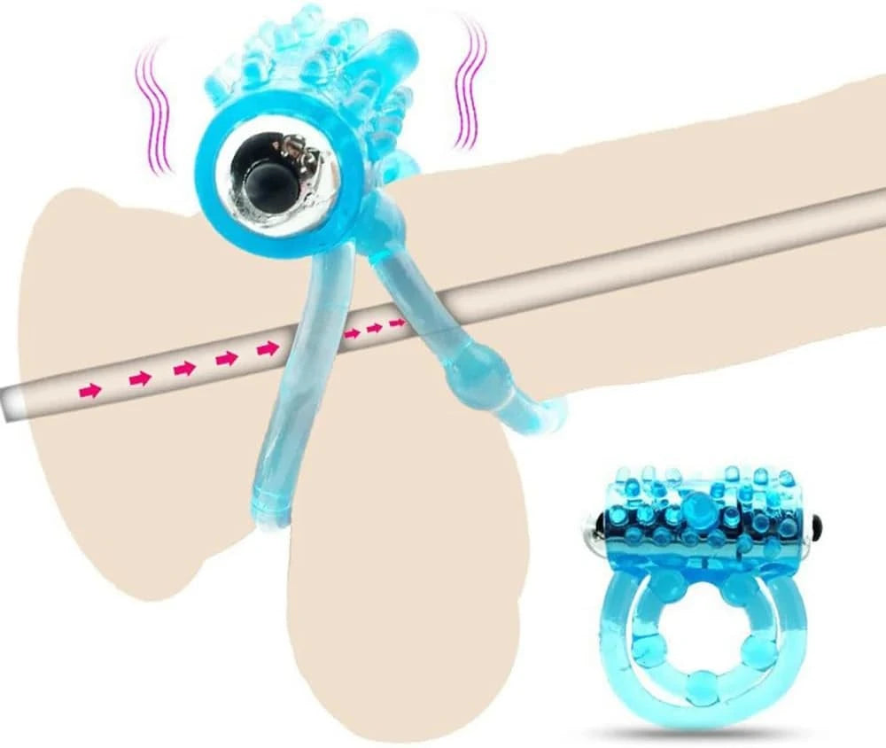 Eterfore Blue Dual Vibrating Cock Ring