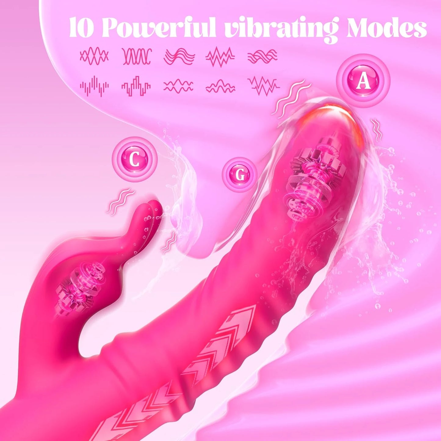 Eterfore Rabbit Vibrator 2-in-1 Swinging toys