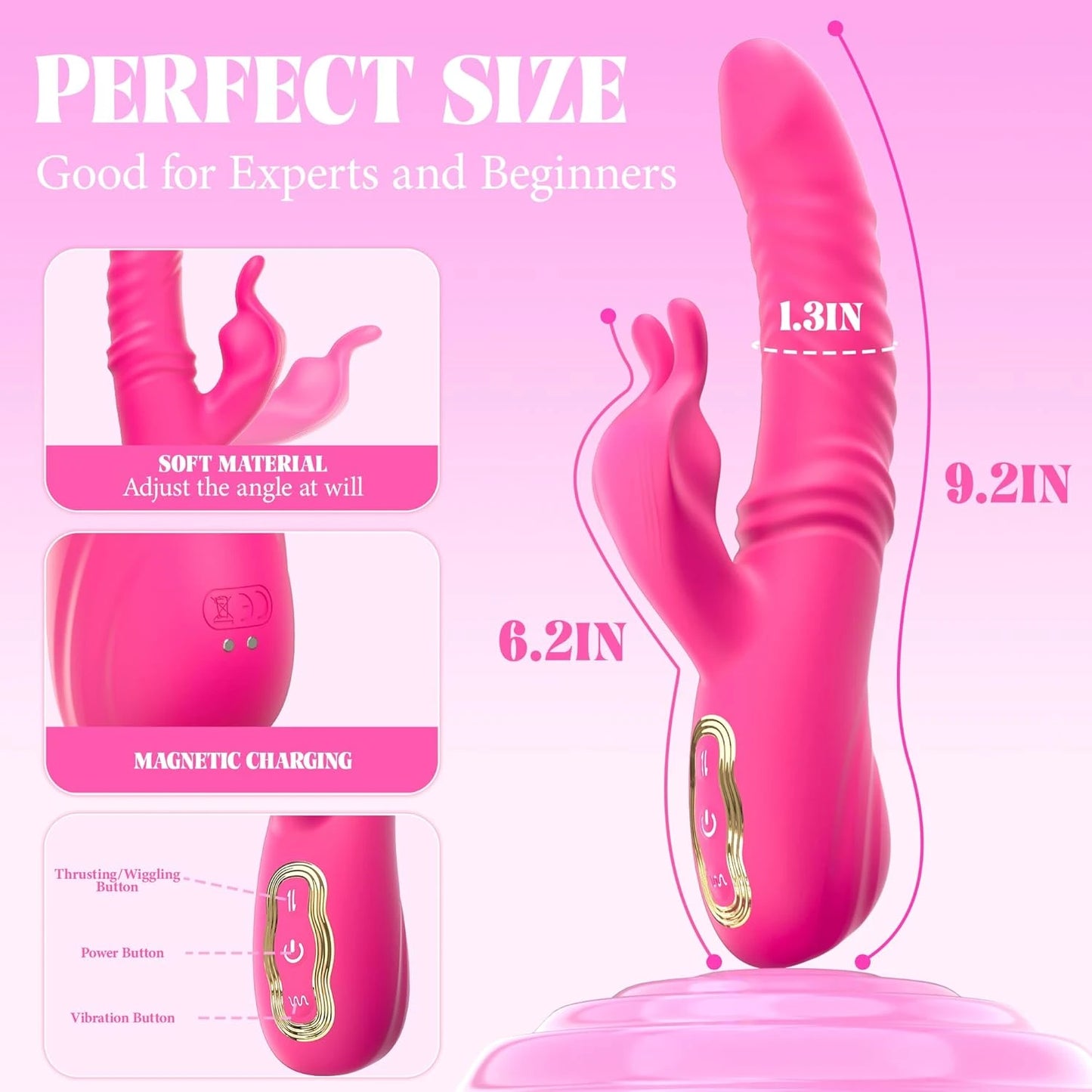 Eterfore Rabbit Vibrator 2-in-1 Swinging toys
