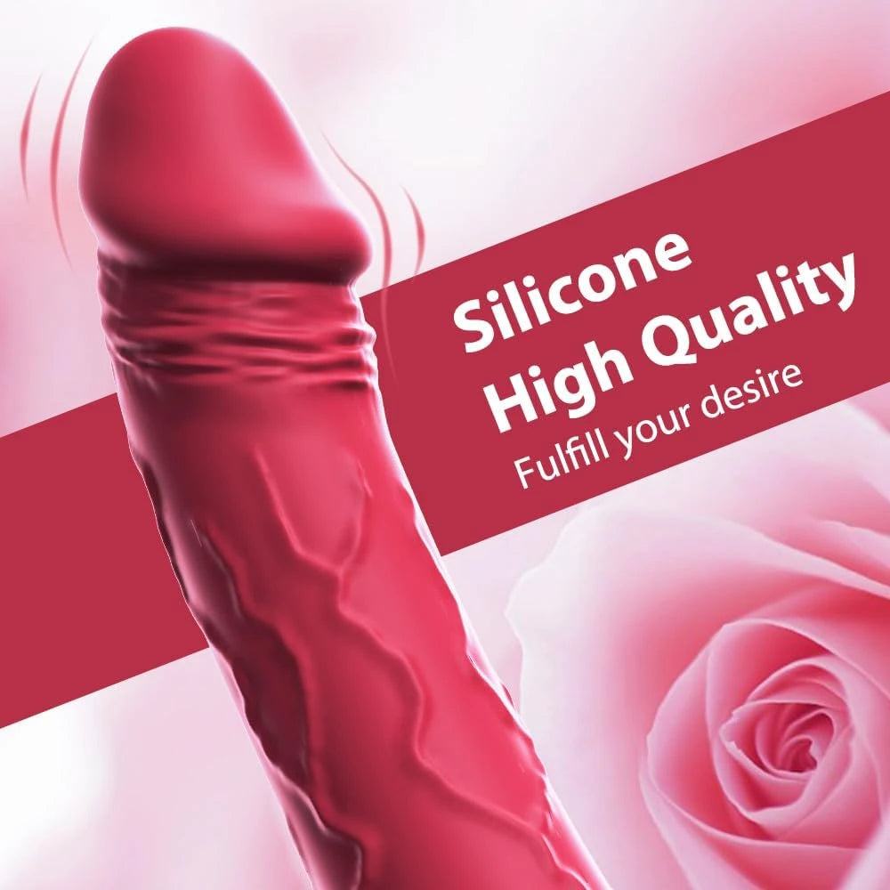 Eterfore Realistic Dildo Vibrator Waterproof Rose Adult Sex Toys