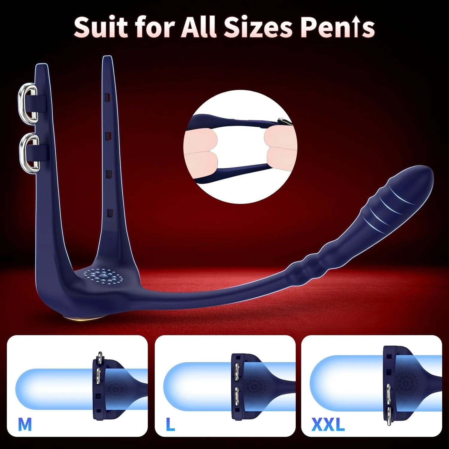 Eterfore Adjustable Butt Plug Prostate Massager Cock Ring