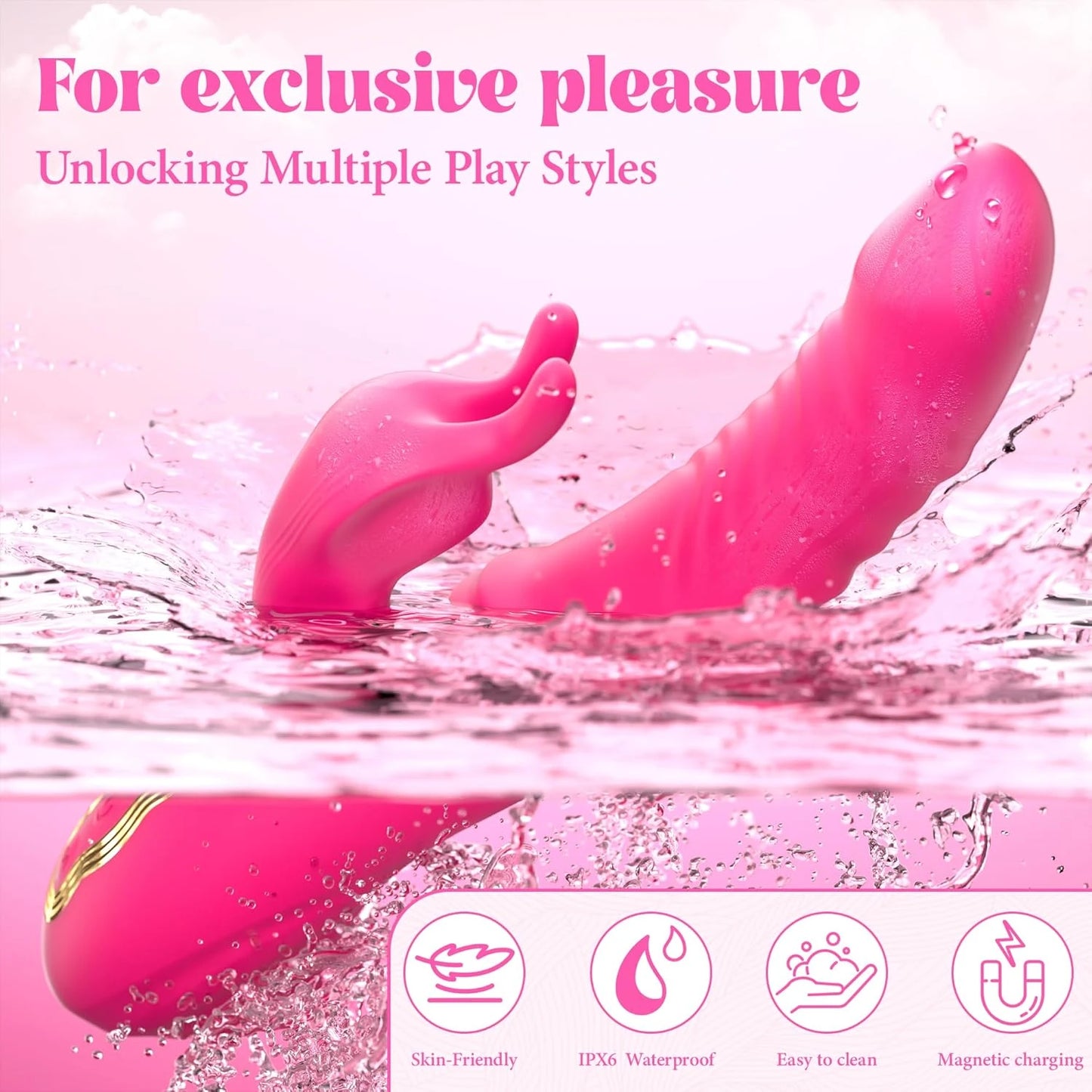 Eterfore Rabbit Vibrator 2-in-1 Swinging toys
