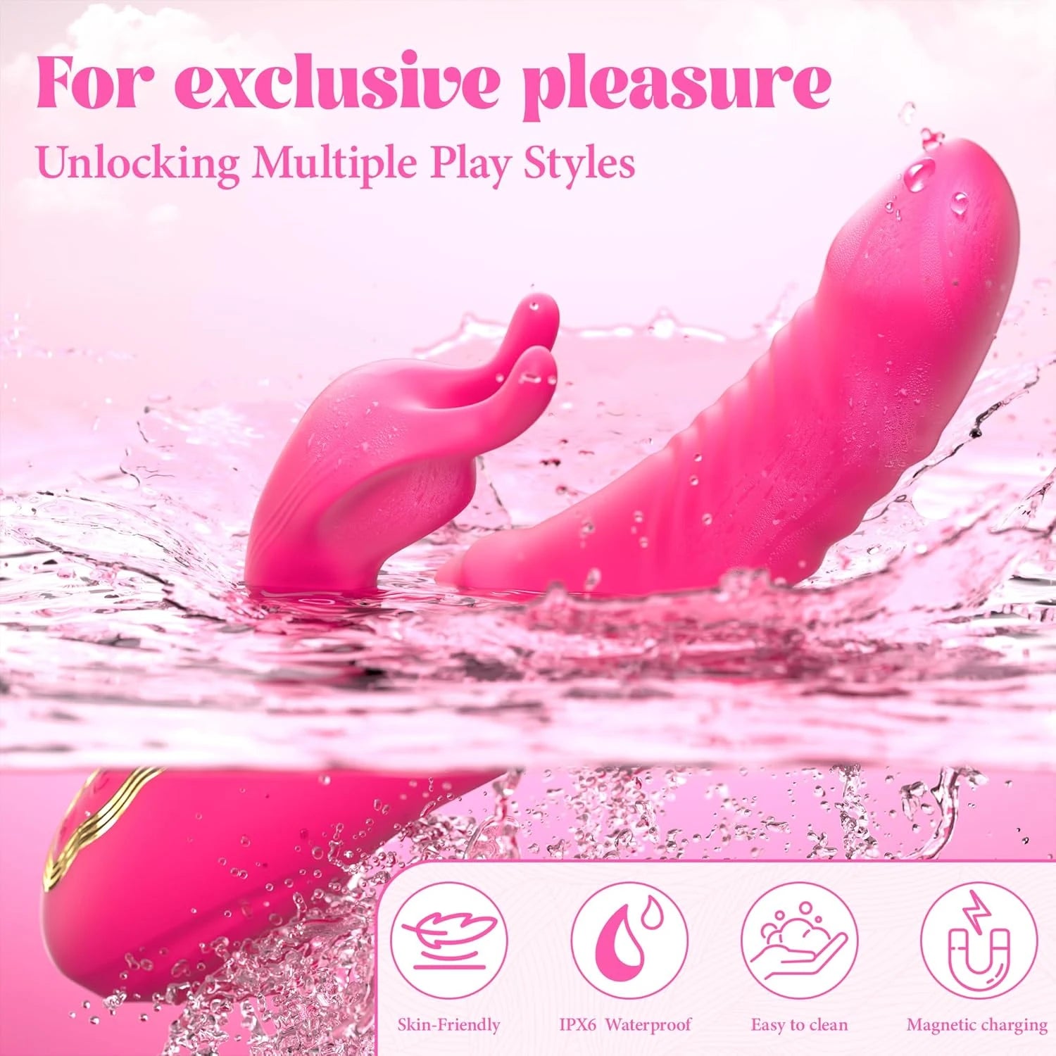 Eterfore Rabbit Vibrator 2-in-1 Swinging toys