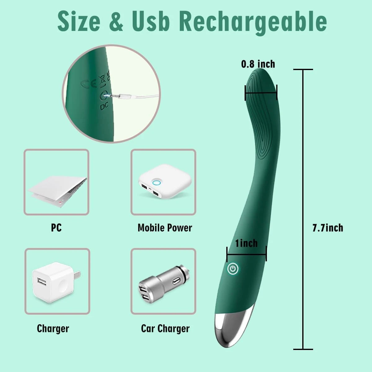 Eterfore Green Clitoral G Spot Anal Vibrator