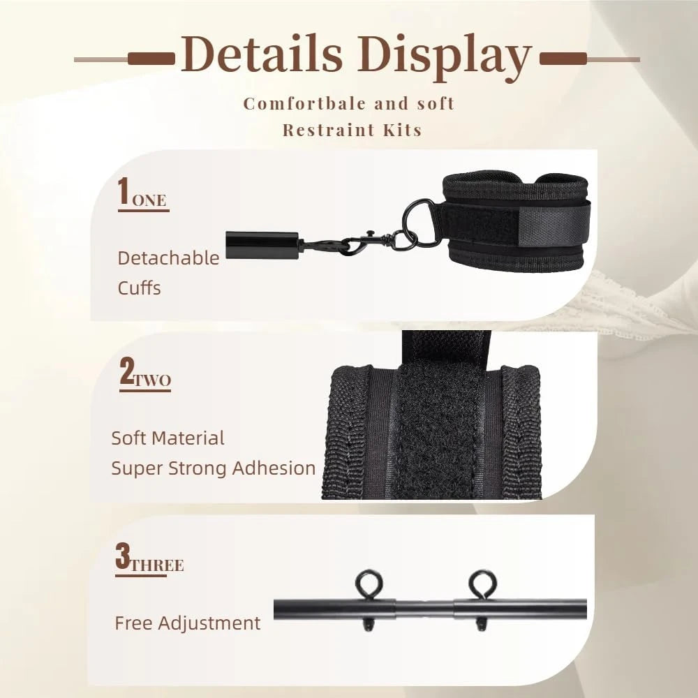 Eterfore 22-36 Inch BDSM Adjustable Spreader Bar