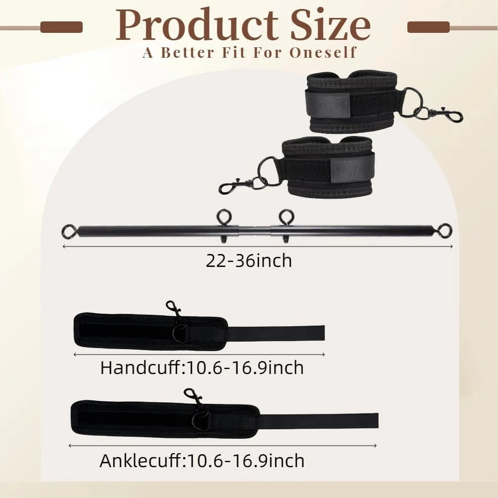 Eterfore 22-36 Inch BDSM Adjustable Spreader Bar