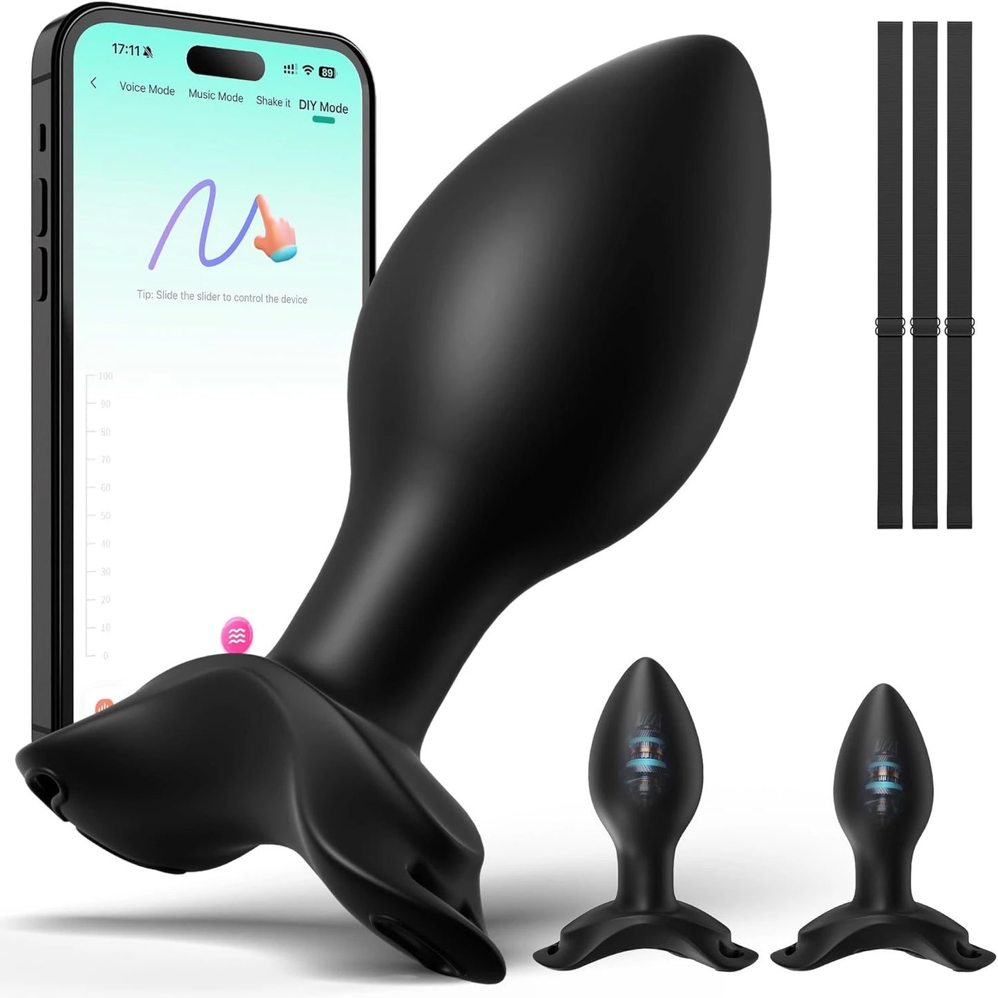 🔥Eterfore 3PCS Rotating Anal Plug Vibrating Butt Plug