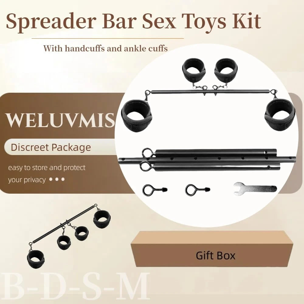 Eterfore 22-36 Inch BDSM Adjustable Spreader Bar