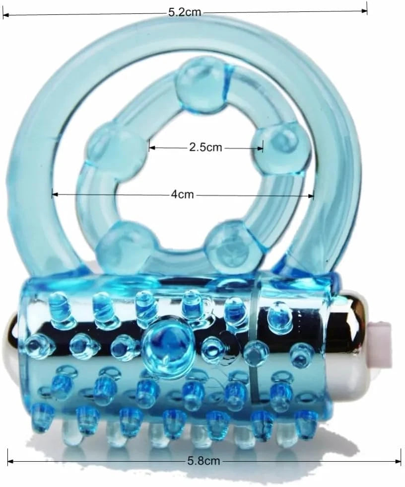 Eterfore Blue Dual Vibrating Cock Ring