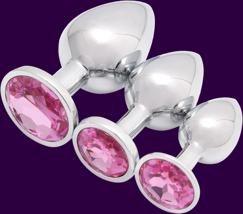 Eterfore Luxury 3-Piece Jewelry Anal Plug