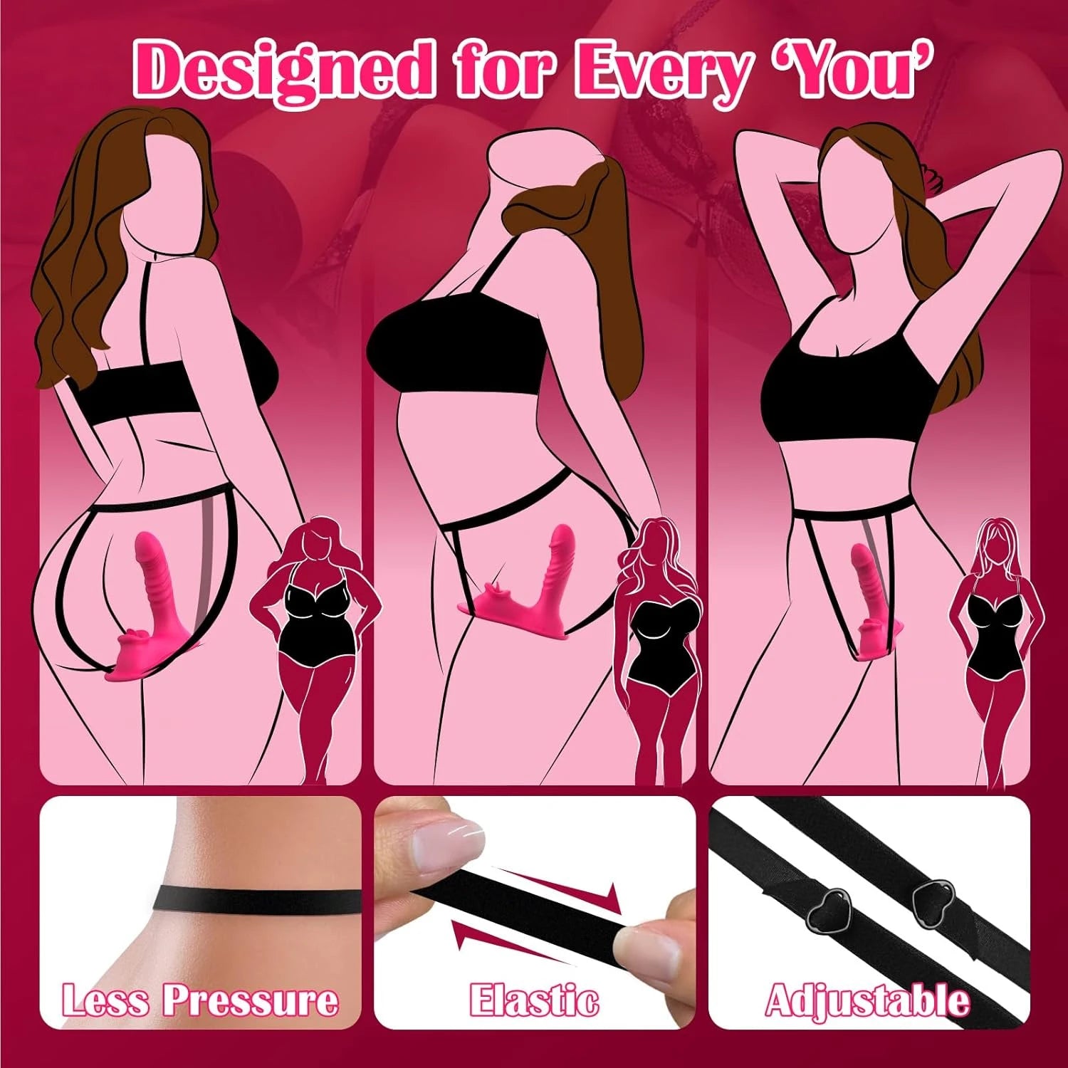 Eterfore Rose Riding Grinding Thrusting Dildos
