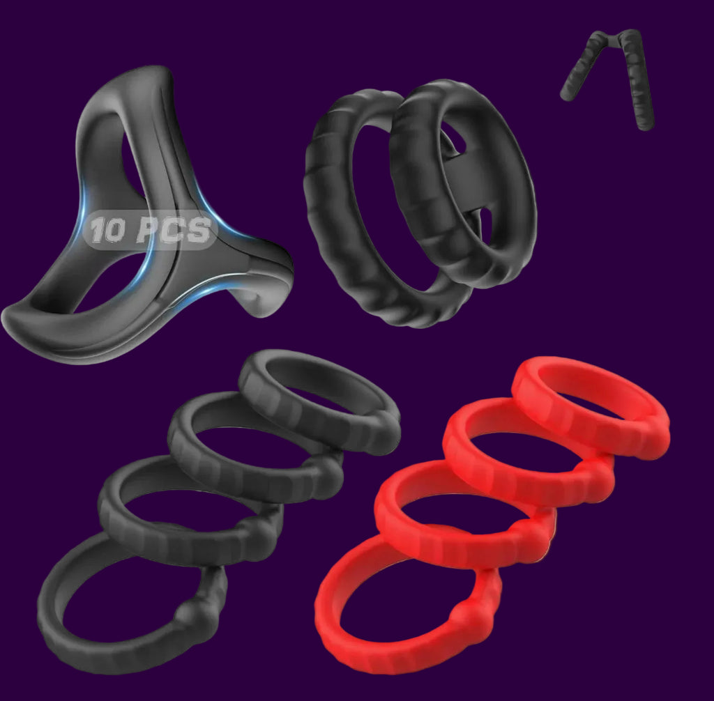 Eterfore 10-Piece Silicone Cock Ring Set