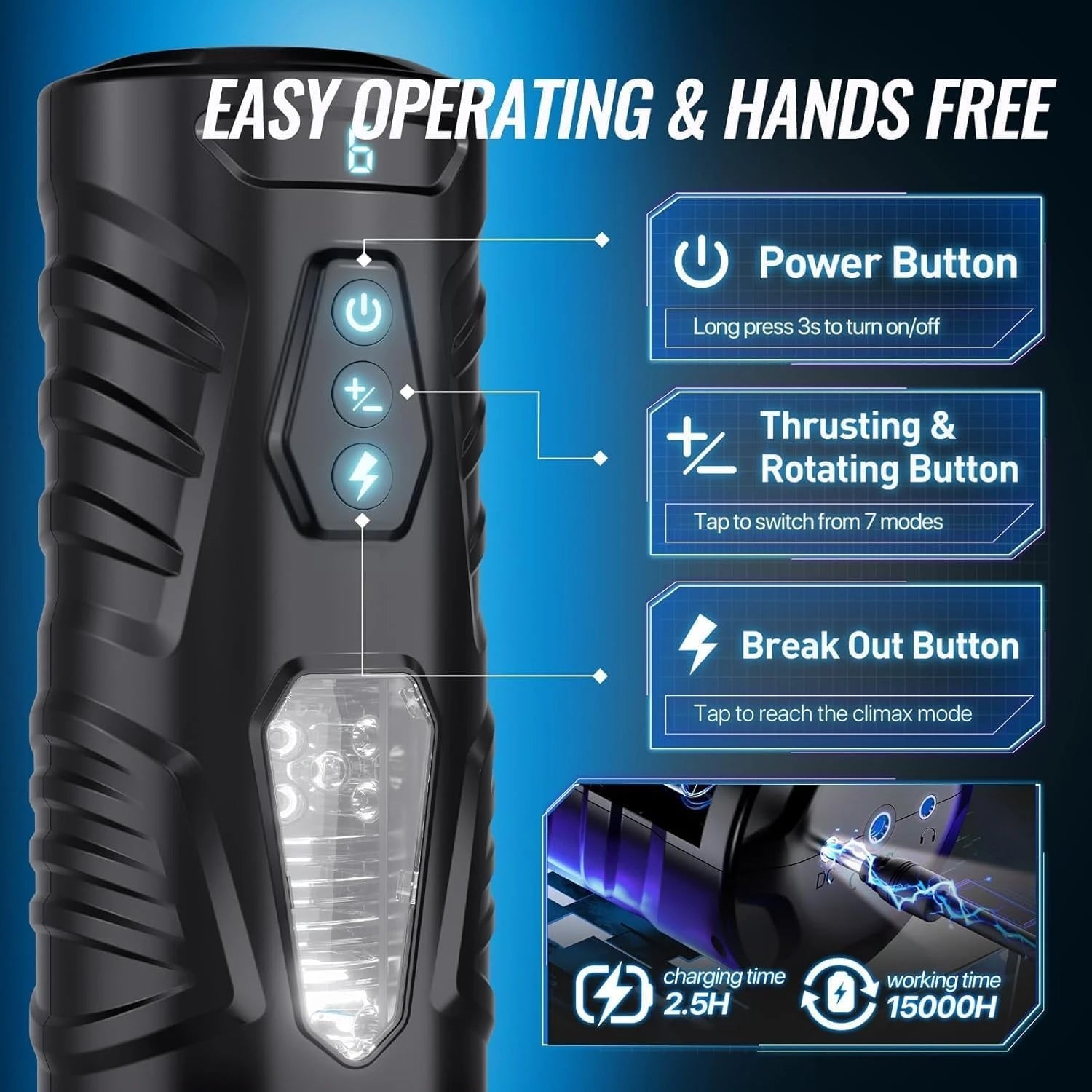 Eterfore Auto-Heating Silicone Masturbator Underwear