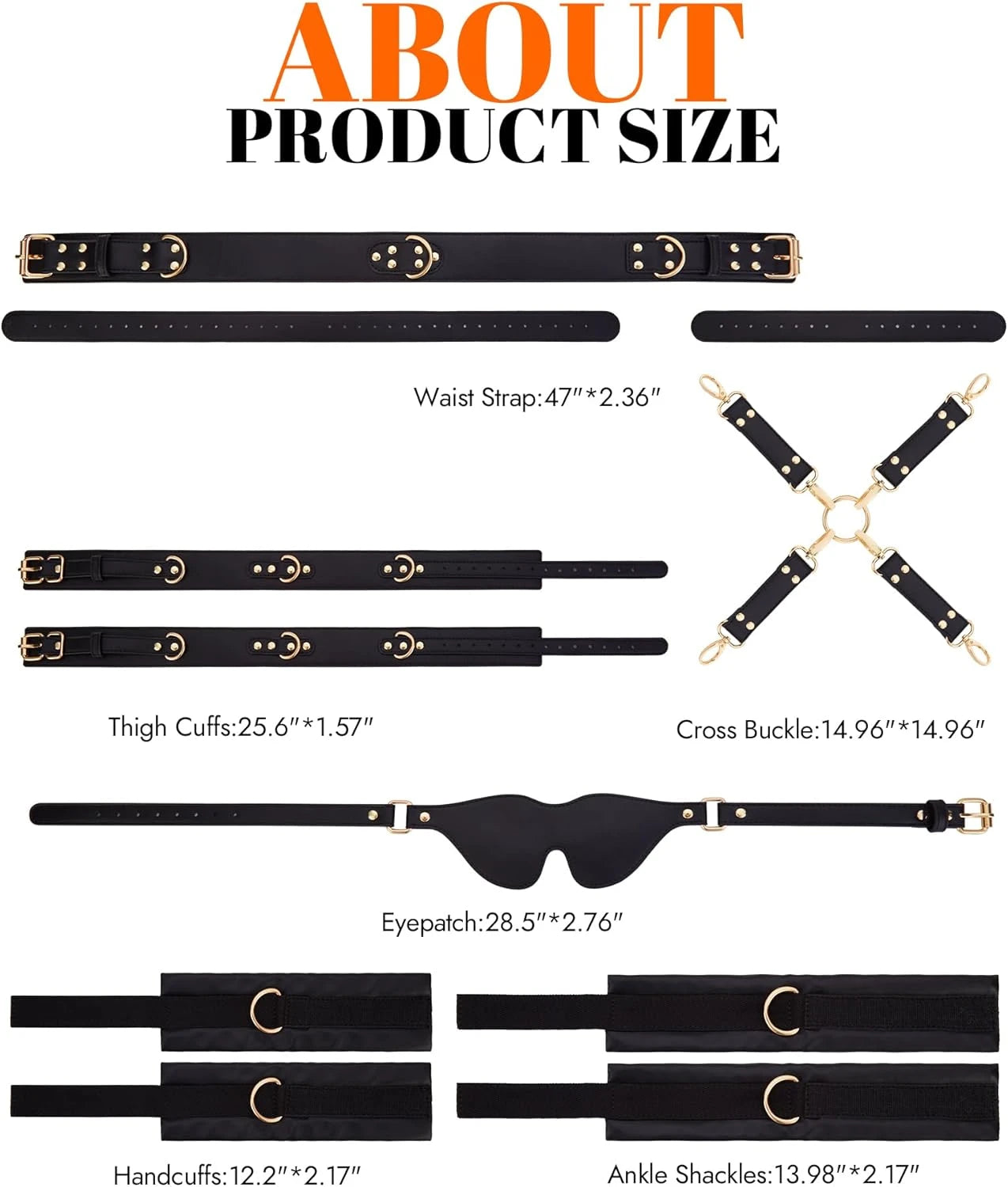 Eterfore Complete 6PCS BDSM Bondage Kit