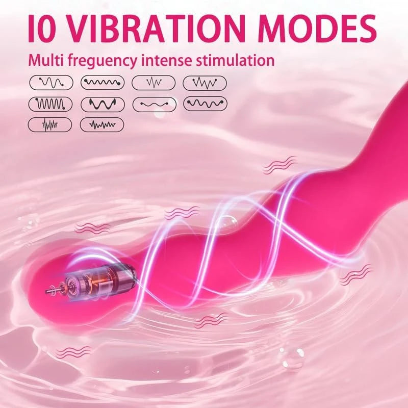Eterfore Ergonomic Vibrating Anal Beads Plug