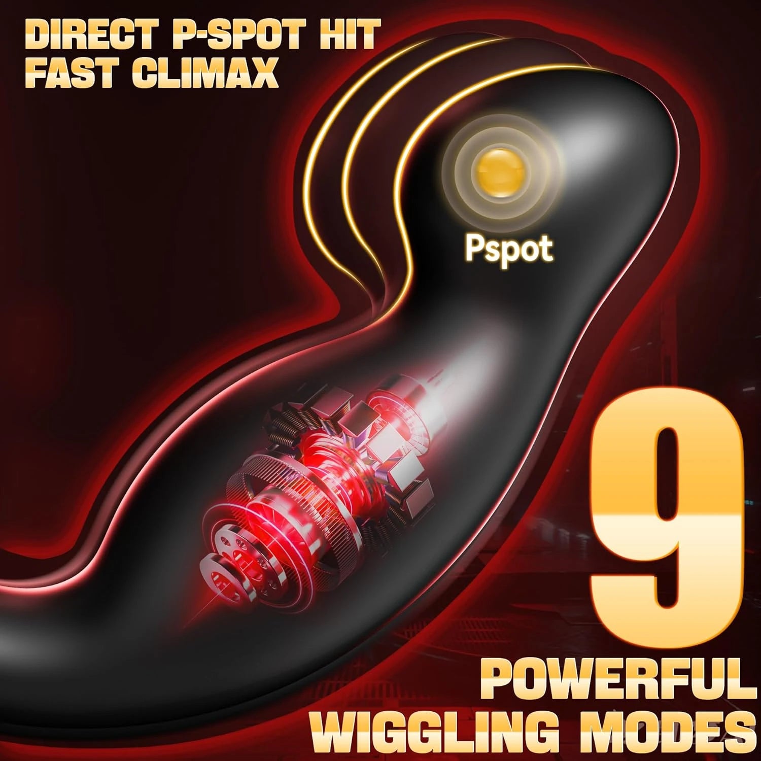 Eterfore Double-Ended Removable Cock Rings Prostate Massager