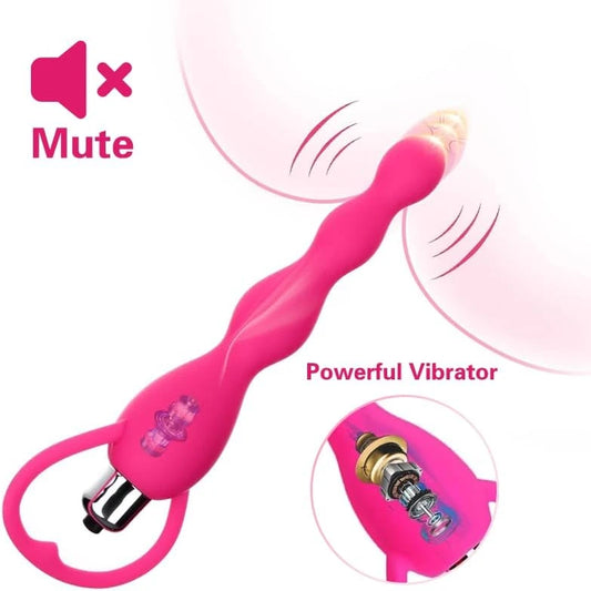 Eterfore Ergonomic Vibrating Anal Beads Plug