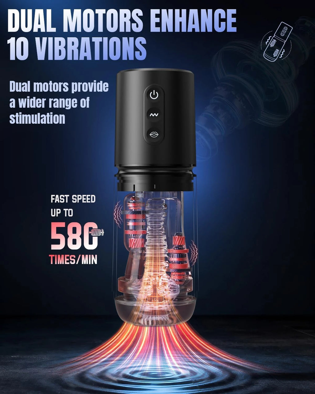 Eterfore AI Sync 3‑Sleeve Stroker Pump