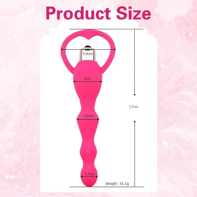 Eterfore Ergonomic Vibrating Anal Beads Plug