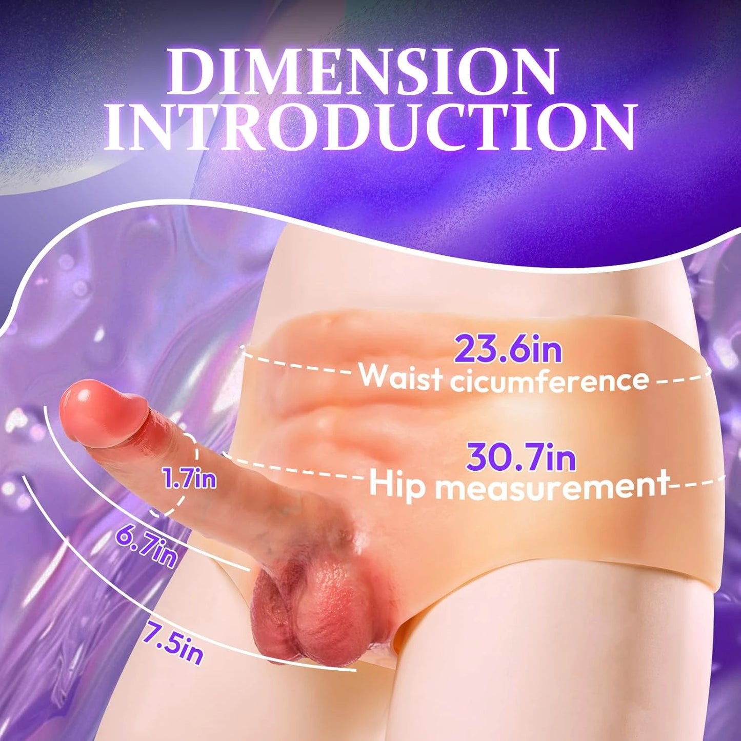 Eterfore Heated Thrusting Strap-On Dildo
