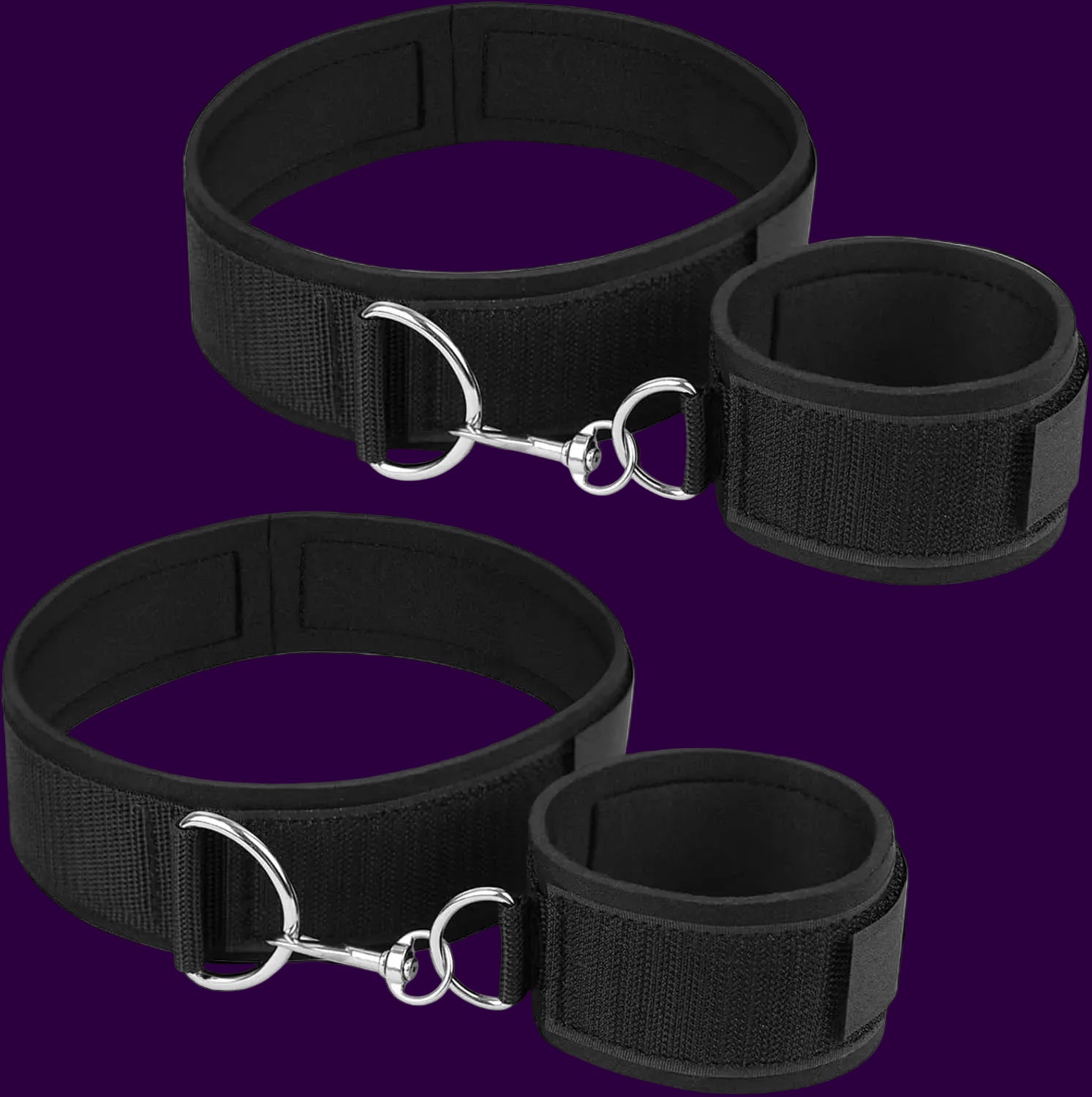 Eterfore Adjustable Wrist Thigh Cuffs BDSM Set