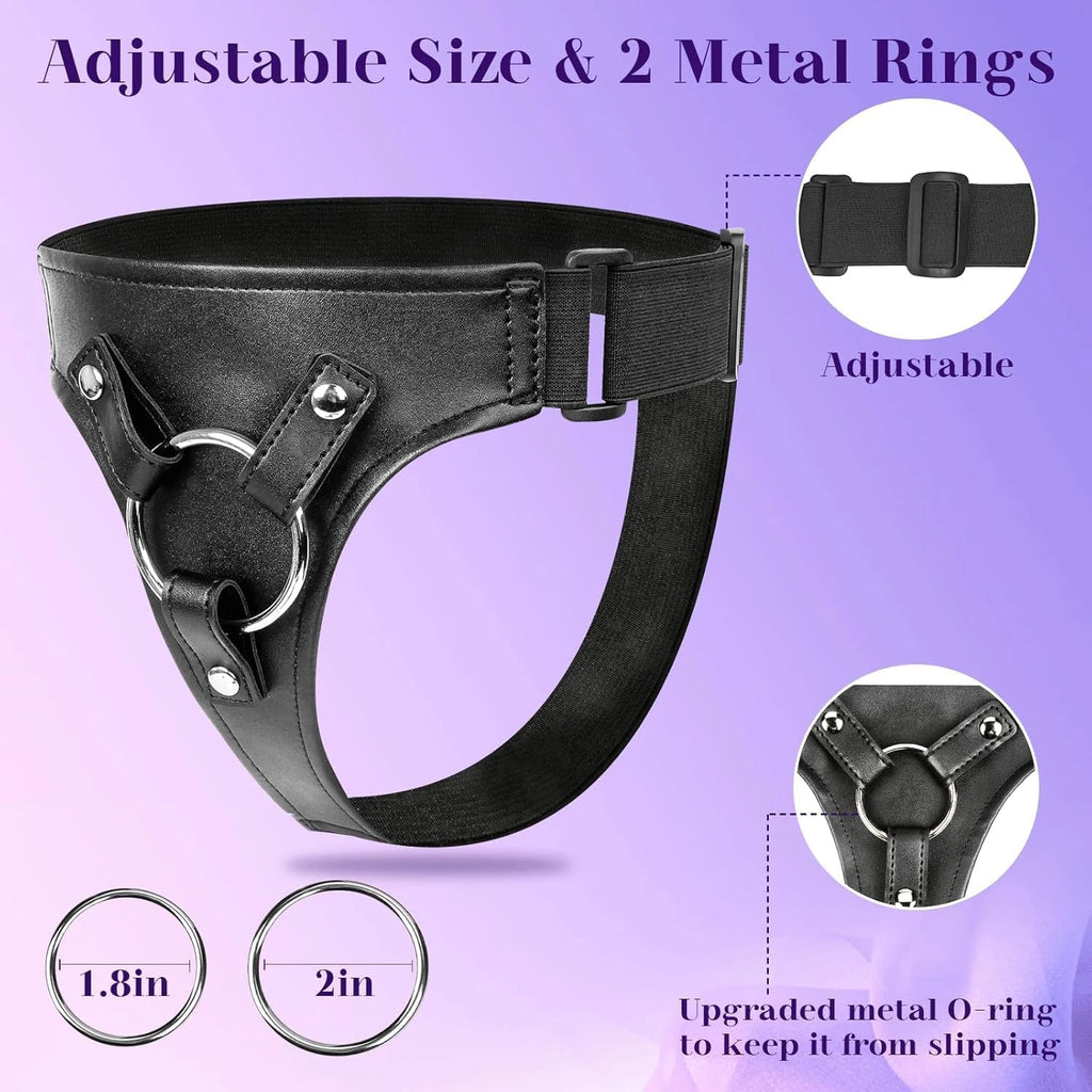 Eterfore 7-Inch Adjustable Pegging Toys Strap-On Dildo