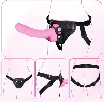 Eterfore Pink Silicone Strap On for Couples