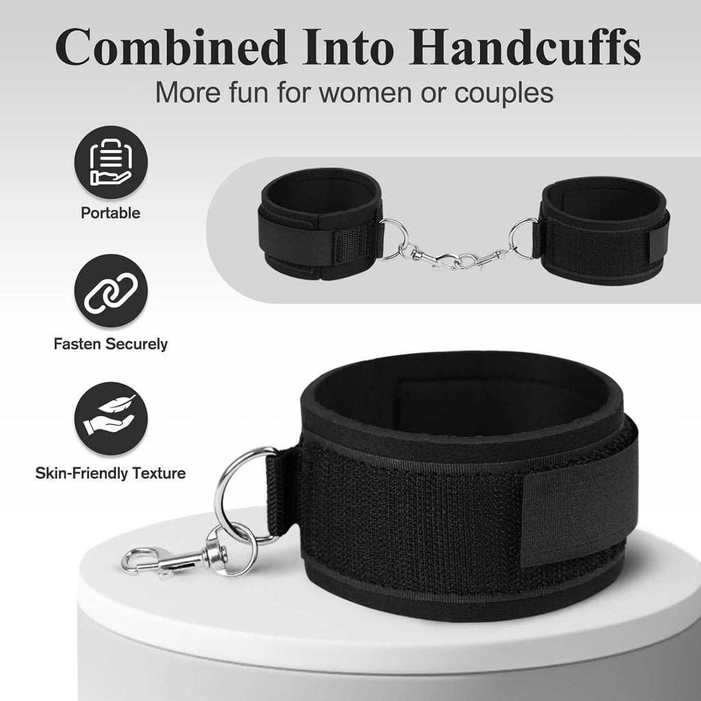 Eterfore Adjustable Wrist Thigh Cuffs BDSM Set