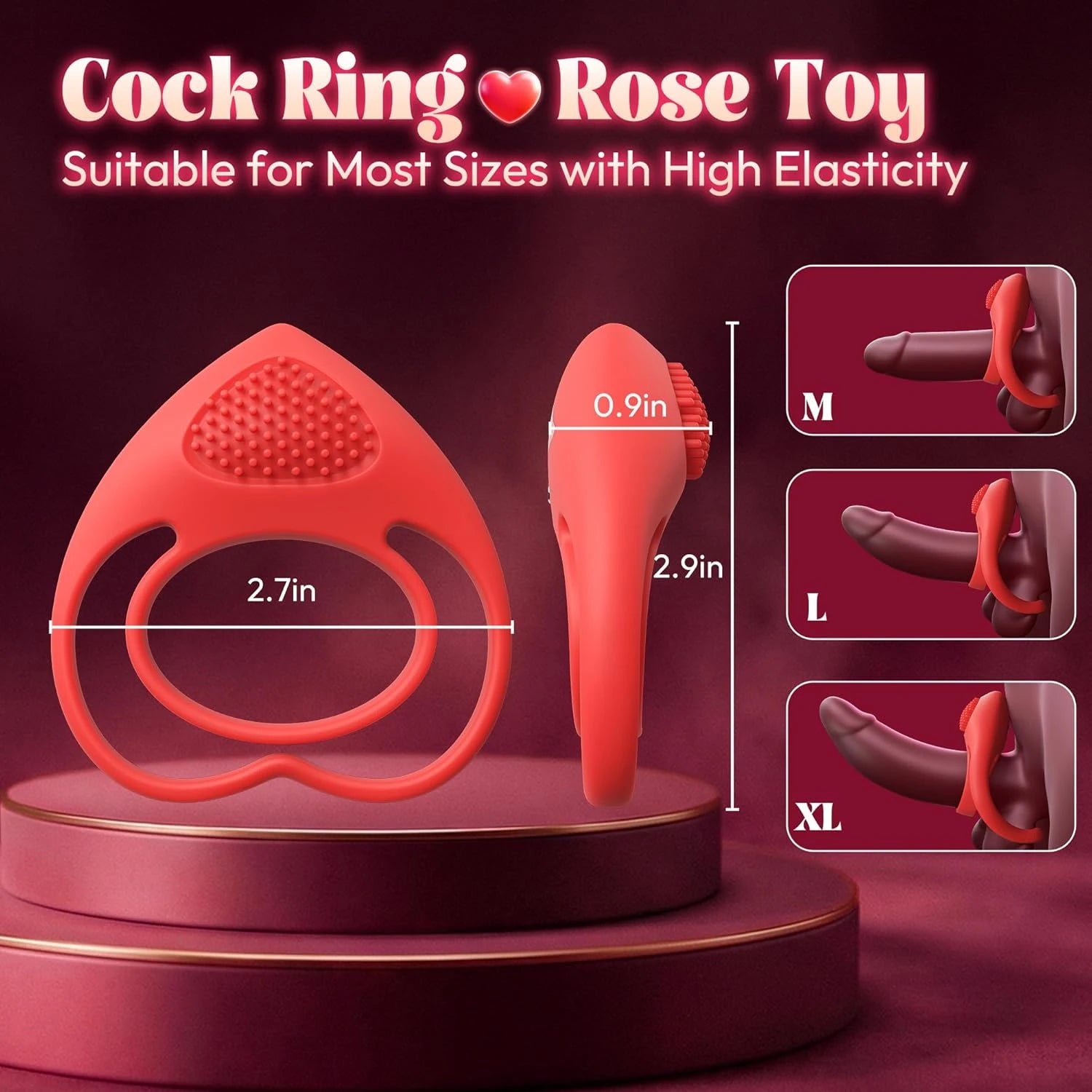 Eterfore Dual Stimulation Silicone Cock Ring