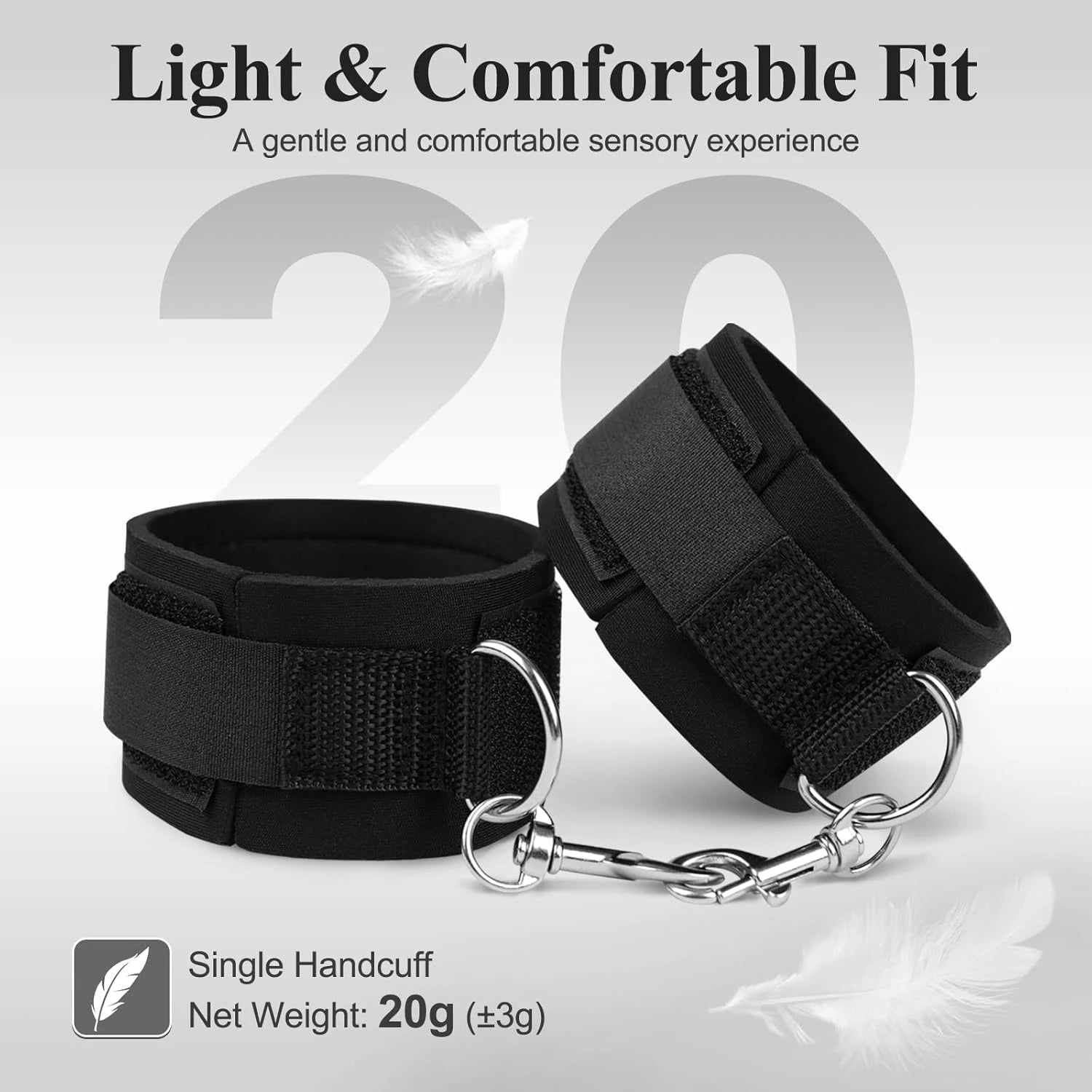 Eterfore Adjustable Wrist Thigh Cuffs BDSM Set