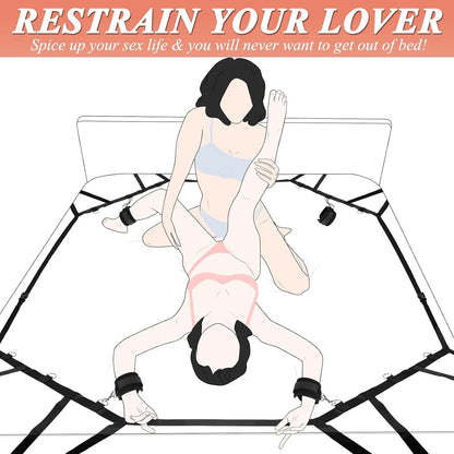 Eterfore Easy-Install Bed Restraints BDSM Set