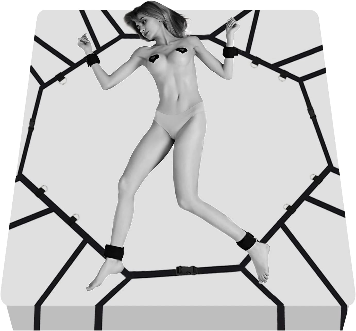 Eterfore Easy-Install Bed Restraints BDSM Set