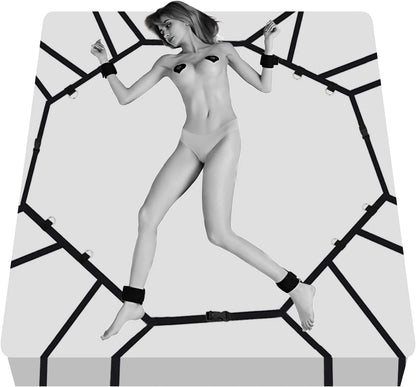 Eterfore Easy-Install Bed Restraints BDSM Set