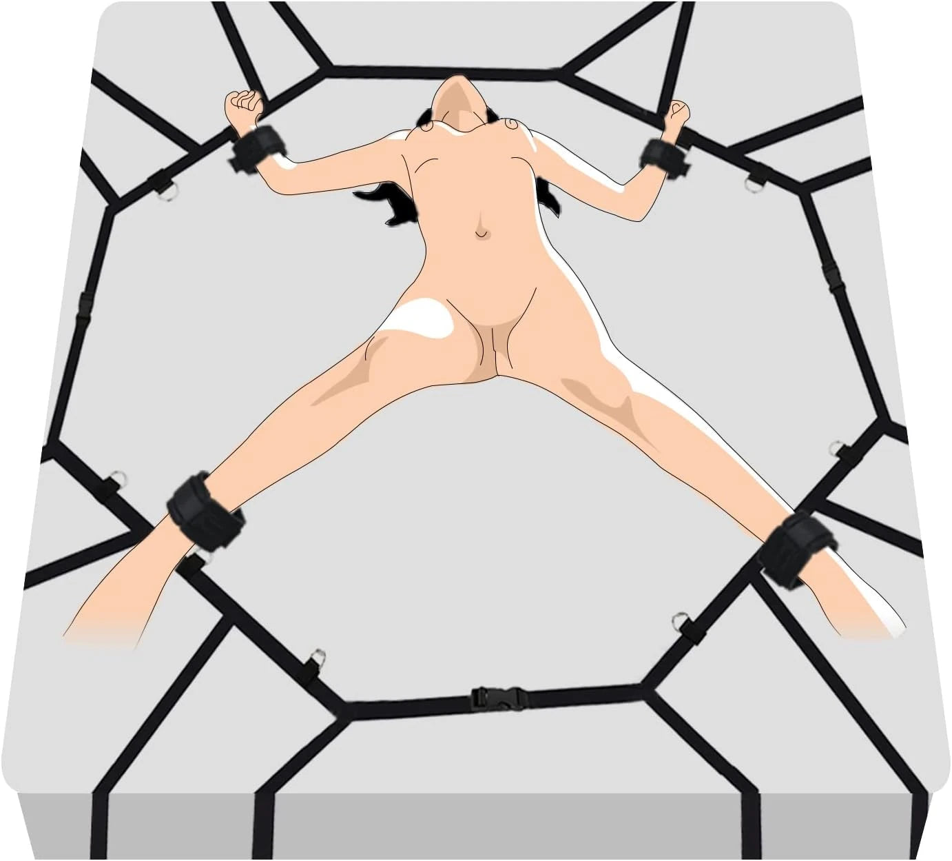 Eterfore Easy-Install Bed Restraints BDSM Set