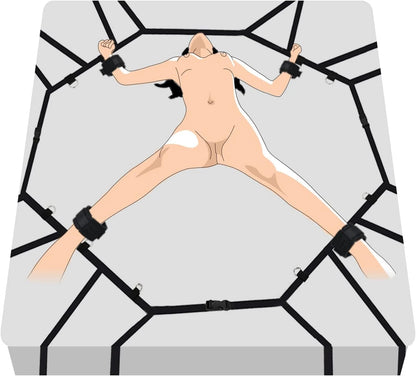 Eterfore Easy-Install Bed Restraints BDSM Set