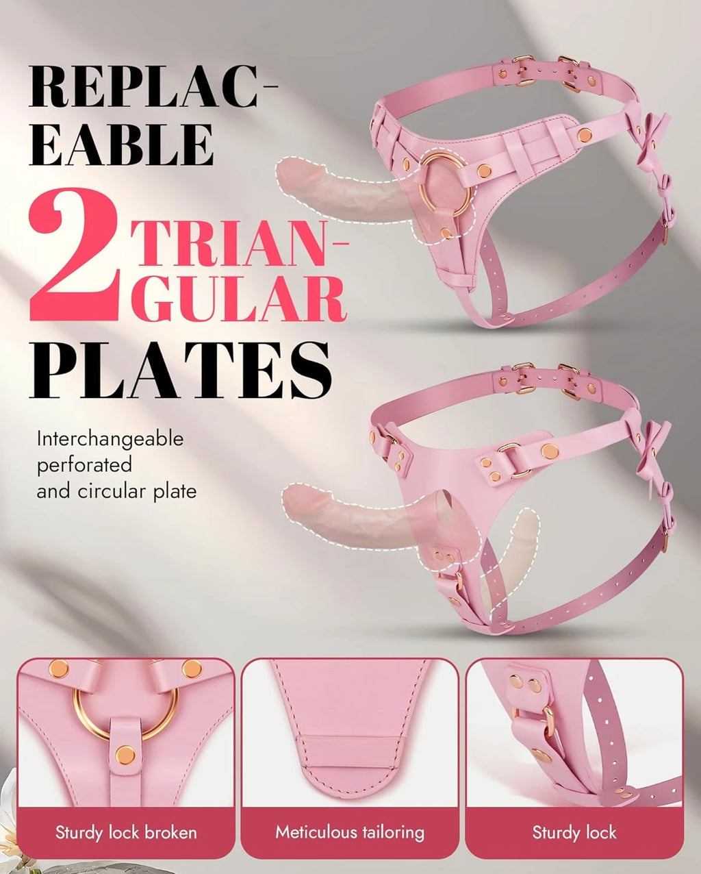 Eterfore Pink Adjustable Strap-On Pegging Harness