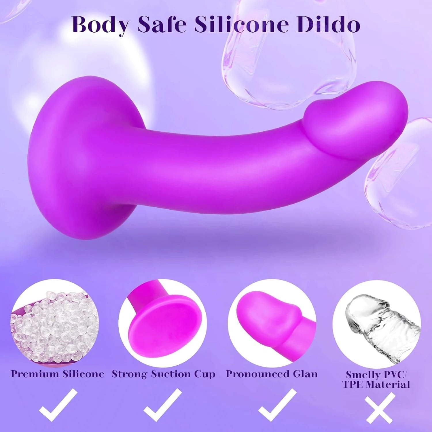 Eterfore 7-Inch Adjustable Pegging Toys Strap-On Dildo