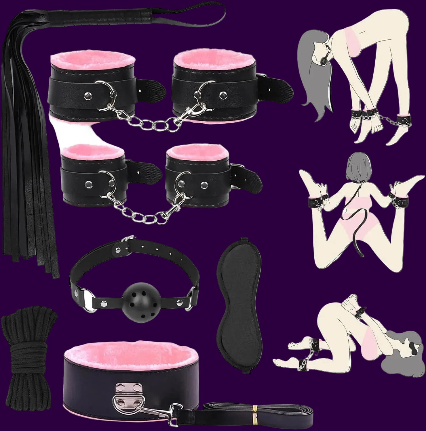 Eterfore Beginner 8PCS BDSM Kit