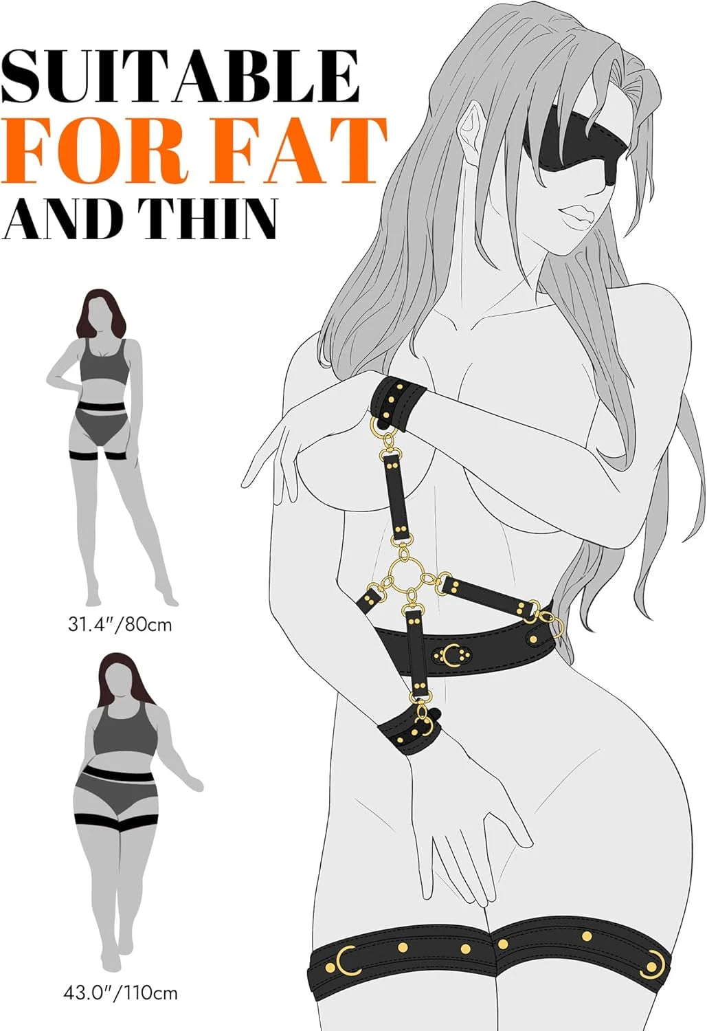 Eterfore Complete 6PCS BDSM Bondage Kit
