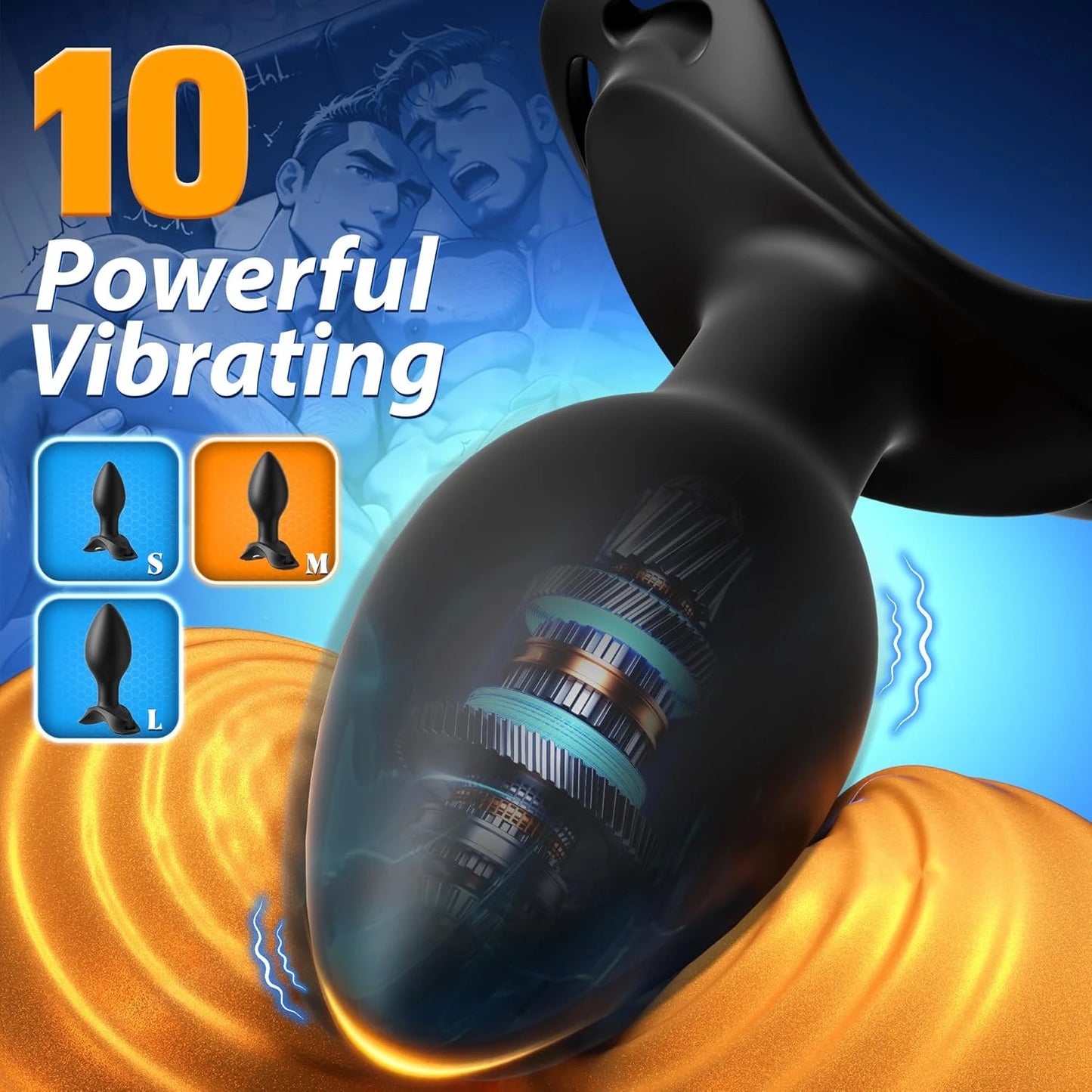 🔥Eterfore 3PCS Rotating Anal Plug Vibrating Butt Plug
