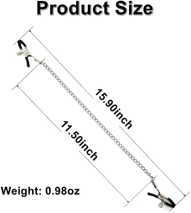 Eterfore Premium Adjustable Metal Nipple Clamps BDSM Toys