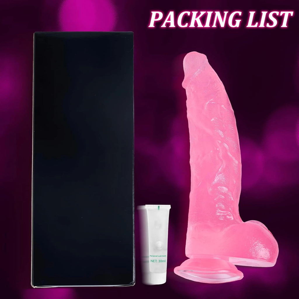 Eterfore 9 Inch Pink Dildo Huge Thick Sex Toys