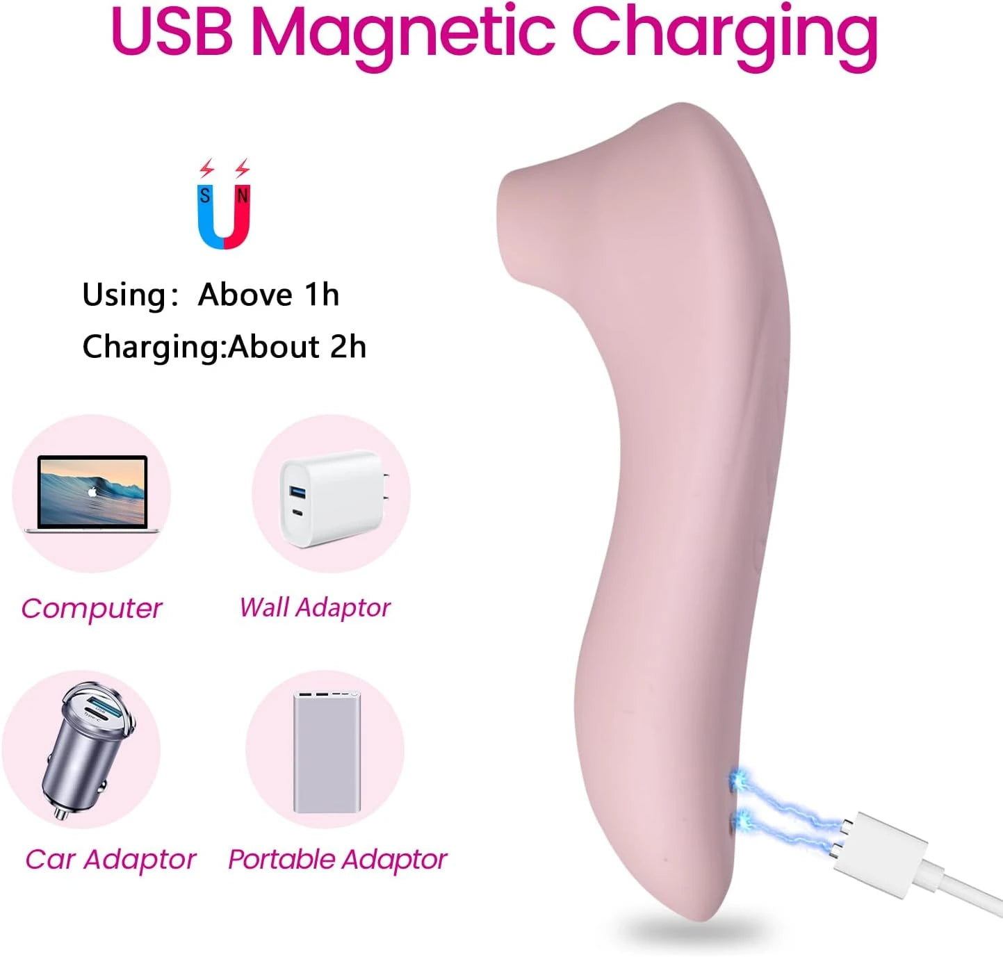 Eterfore Sucking Vibrator Wand Adult Womens Sex Toys