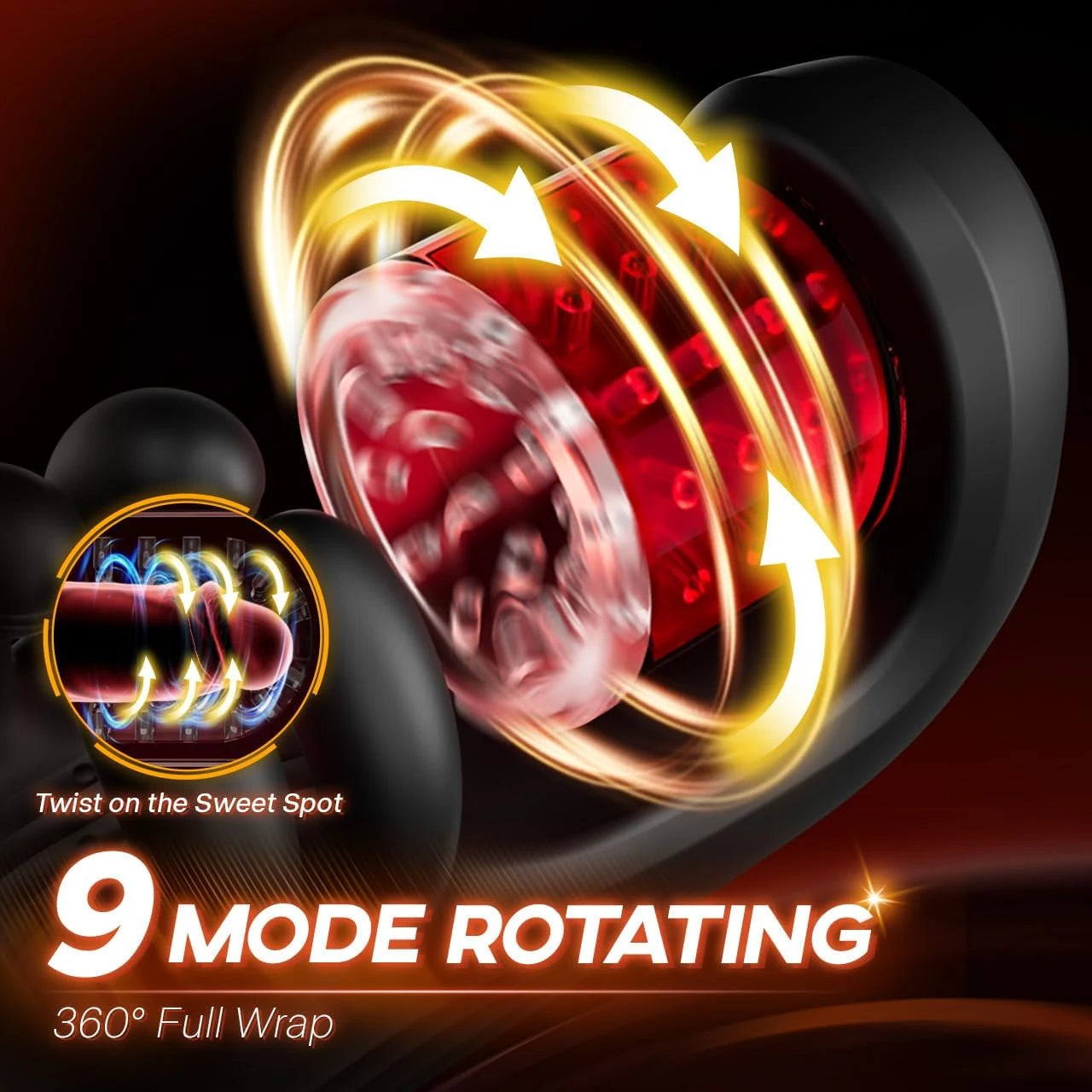 Eterfore 9‑Mode Licking Glans Stroker